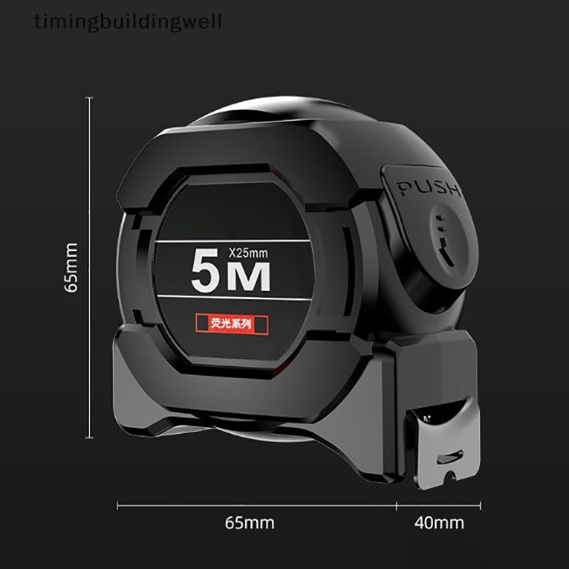 Twvn Thước Dây Bằng Thép Đo Tự Động Dạ Quang 5-10m