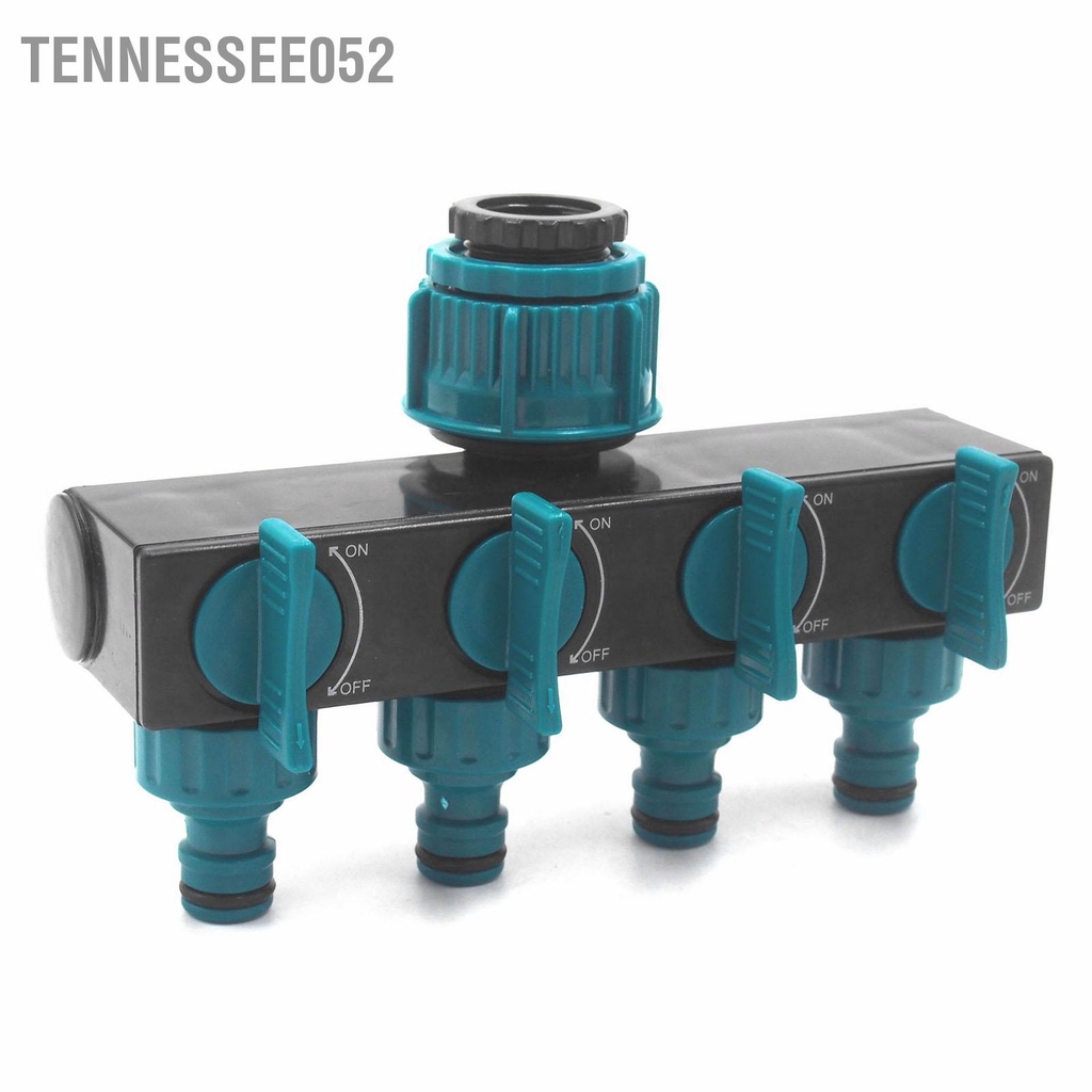 Tennessee052 4 Bộ Chia Nước Tưới Vườn Cây Adapter Đầu Nối Ống Cho Sân Bãi Cỏ Bảo Trì Châu Âu Vòi