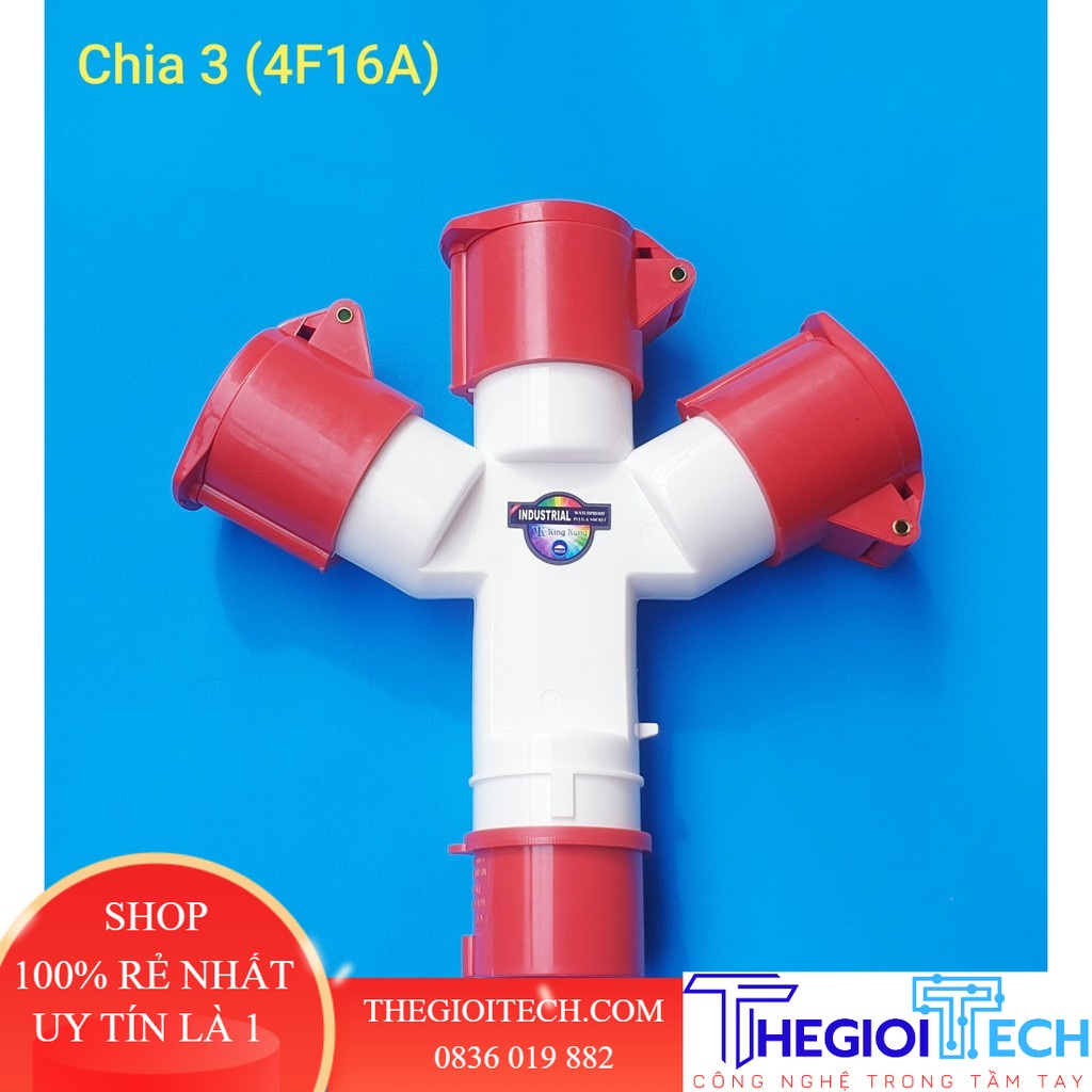 Ổ cắm công nghiệp chia 3 4F16A