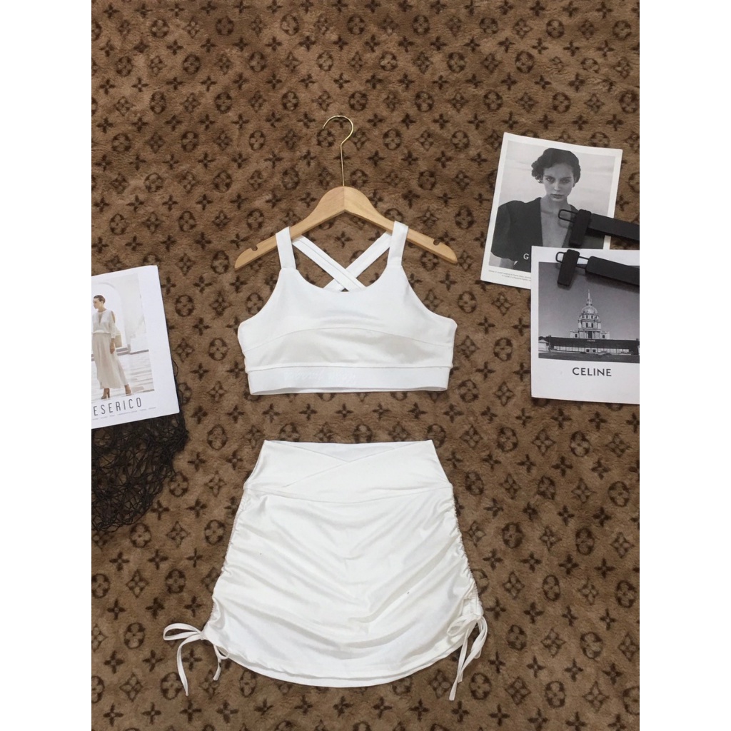 Áo tập gym nữ, áo tập aerobic, yoga đi biển dã ngoại đi bơi nữ  lớp áo bra