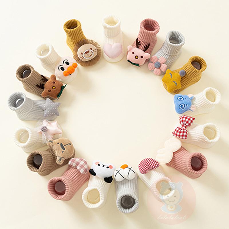 Laa6-giày Bông Ấm Áp Hình Hoạt Hình 3d Cho Bé