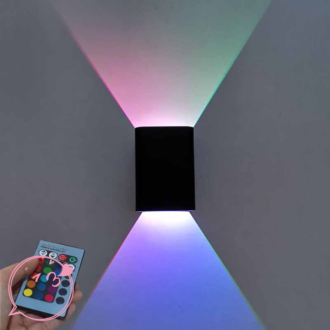 Hiussngha Đèn led Hình Vuông Nhiều Màu Kèm Điều Khiển Từ Xa