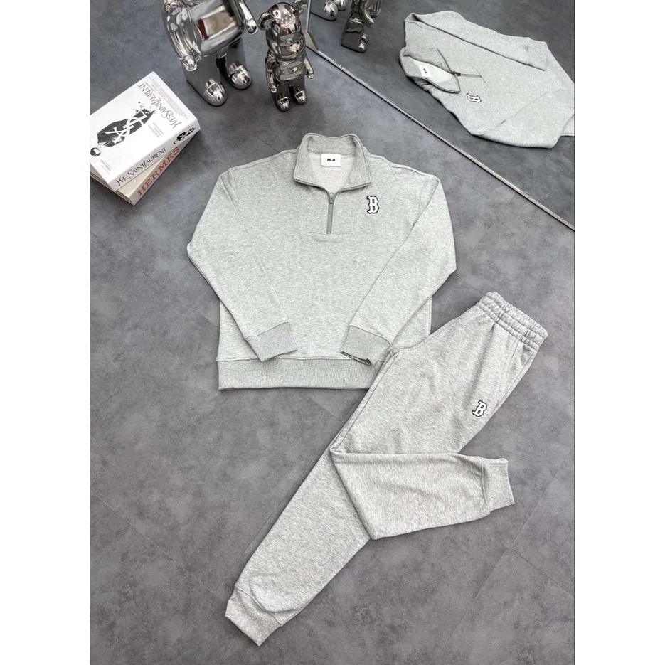 Áo Nỉ NY Sweatshirt Dài Tay Unisex Dáng Rộng Thoải Mái, Quần Nỉ Chân Cua Thời Trang DN.storeVNXK