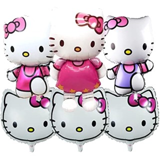 Set 6 bong bóng hình hello kitty trang trí tiệc