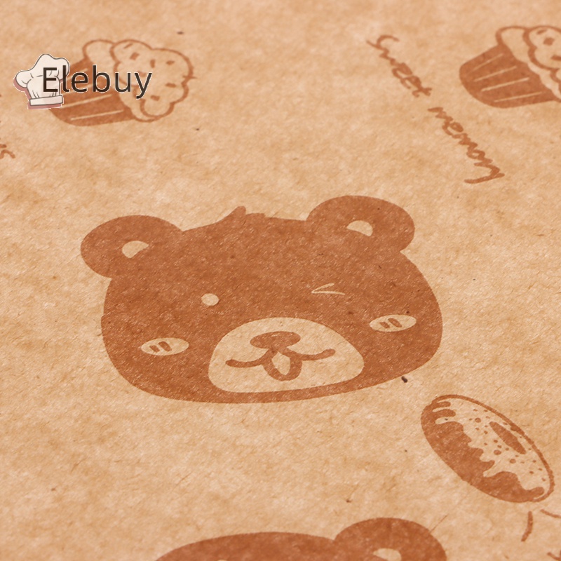 Bộ 100 Giấy Gói Bánh Mì sandwich Không Thấm Dầu