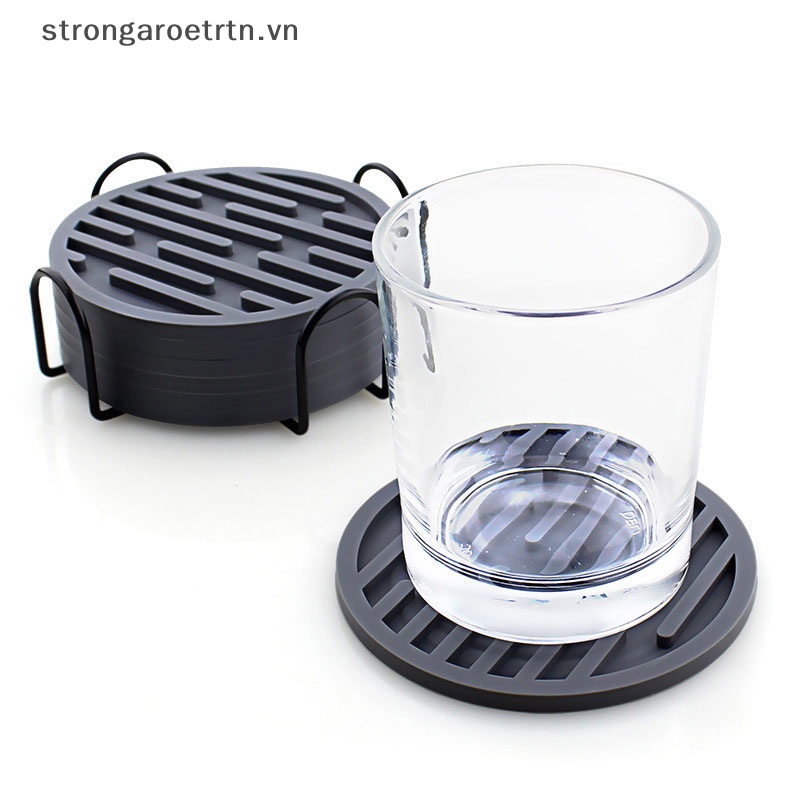 Đế Lót Ly silicone Chịu Nhiệt Chống Trượt Hình Tròn
