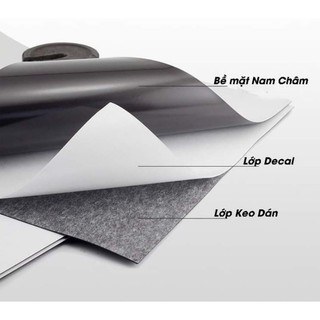 Nam châm lá (A4) có sẵn keo dán