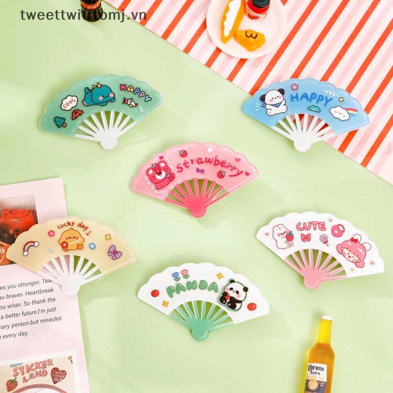 Tomj Kẹp Tóc Nhỏ Hình Quạt Hoạt Hình Dễ Thương Trang Trí Mái Hiên Kiểu Mới Làm Quà Tặng Cho Bé Gái vn