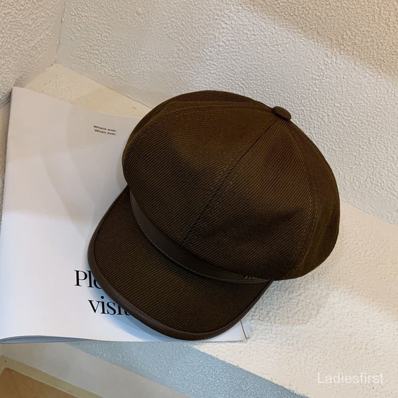 Mũ beret Màu Đen Phong Cách retro Nhật Bản Cao Cấp