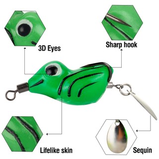 1 Mồi Ếch Giả Câu Cá Mềm 4.3cm / 3.7g