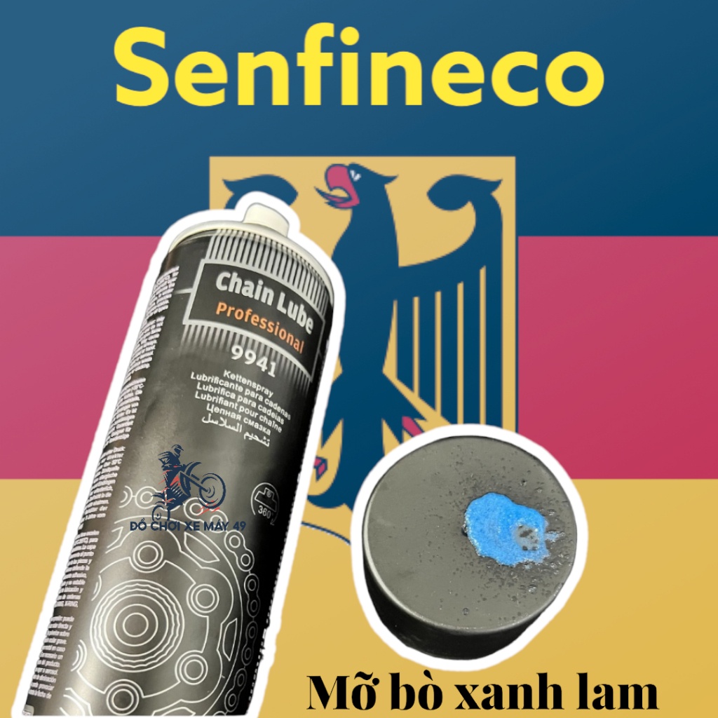 Chai Dưỡng Sên Senfineco 9924 Mỡ bò xanh Cao Cấp ĐỨC