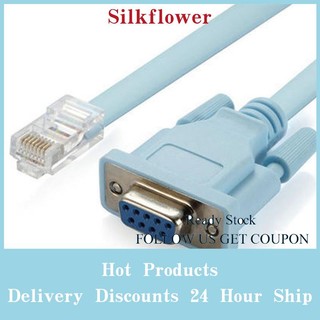 Dây cáp nối cổng usb rj45 cat5 ethernet sang rs232 db9 com 1.8m chuyên dụng