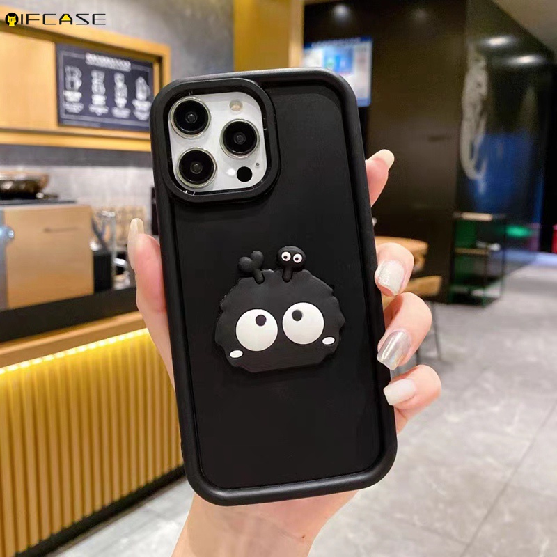 Ốp Điện Thoại Mềm Màu Trắng Đen Hình Bùi Nhùi 3d Cho oppo reno 7 5 pro lite 7z 6 4 se 5z 4z 5g r17 r15 f11