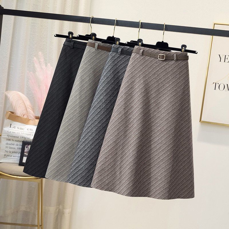 Chân Váy Len Chữ a Dày Dặn Lưng Cao Thời Trang Xuân Thu 2023 Phong Cách Mới Cho Nữ