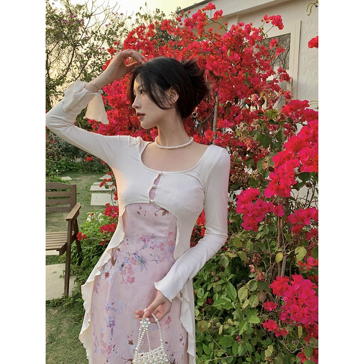 Áo Khoác cardigan Dáng Dài Chống Nắng Phong Cách Trung Hoa Thời Trang Mùa Xuân 2023