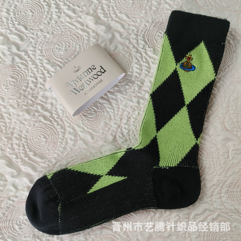 Vớ cotton Cổ Trung Thêu Họa Tiết Thời Trang Cho Nữ