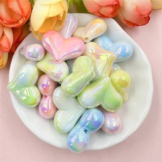  Set 20 Hạt Cườm acrylic Hình Trái Tim 16 * 22mm Dùng Để Làm Đồ Trang Sức Thủ Công 