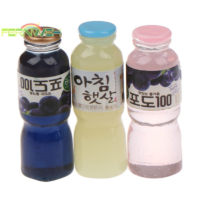 Set 5 Chai Nước Mini Tỉ Lệ 1: 12 Trang Trí Nhà Búp Bê