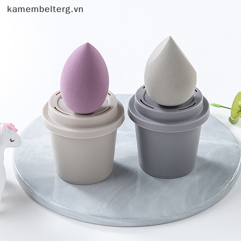 Hộp Đựng Mút Trang Điểm Hình Cốc Cà Phê