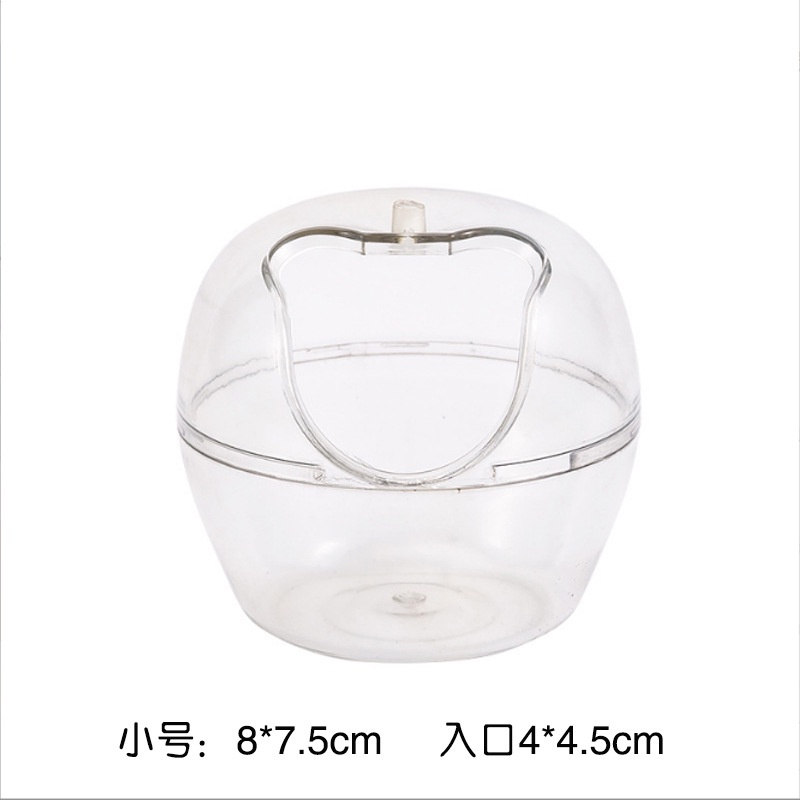 Nhà tắm cho hamter - Nhà tắm Apple trong suốt