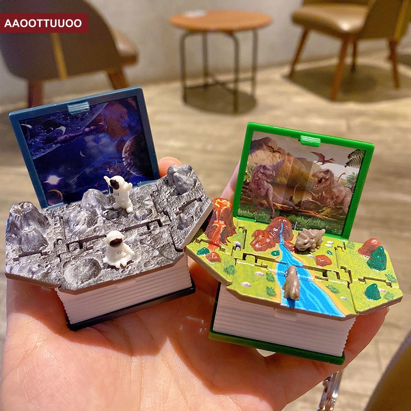 Móc Khóa Hình Quyển Sách Ma Thuật 3d Dễ Thương