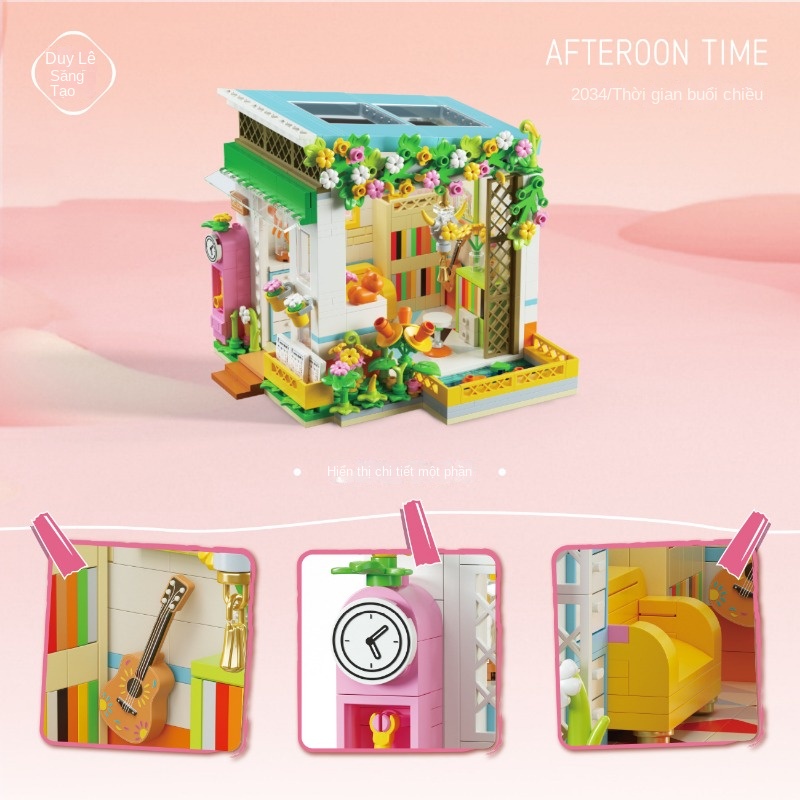 Lego Bộ Đồ Chơi Lắp Ráp Mô Hình Đường Phố mini Cho Bé