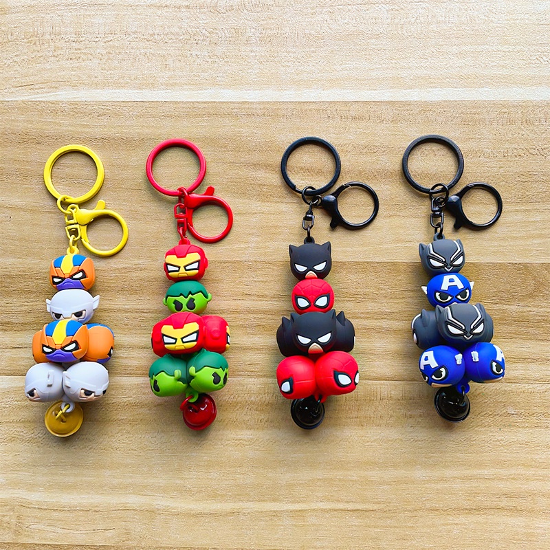 Móc Khóa Silicon Hình avengers Hoạt Hình Sáng Tạo