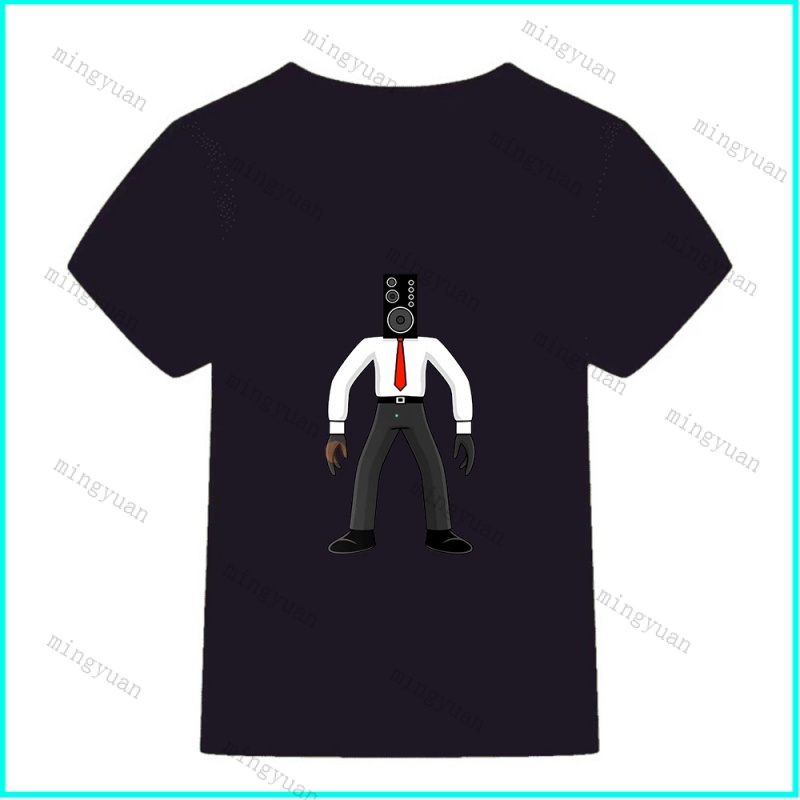 Áo Thun Tay Ngắn In Hình Mingyuan Big Speakerman Skibidi Toilet Cho Thanh Thiếu Niên