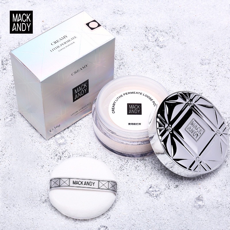 Phấn phủ bột Mack Andy kiềm dầu chống thấm nước
