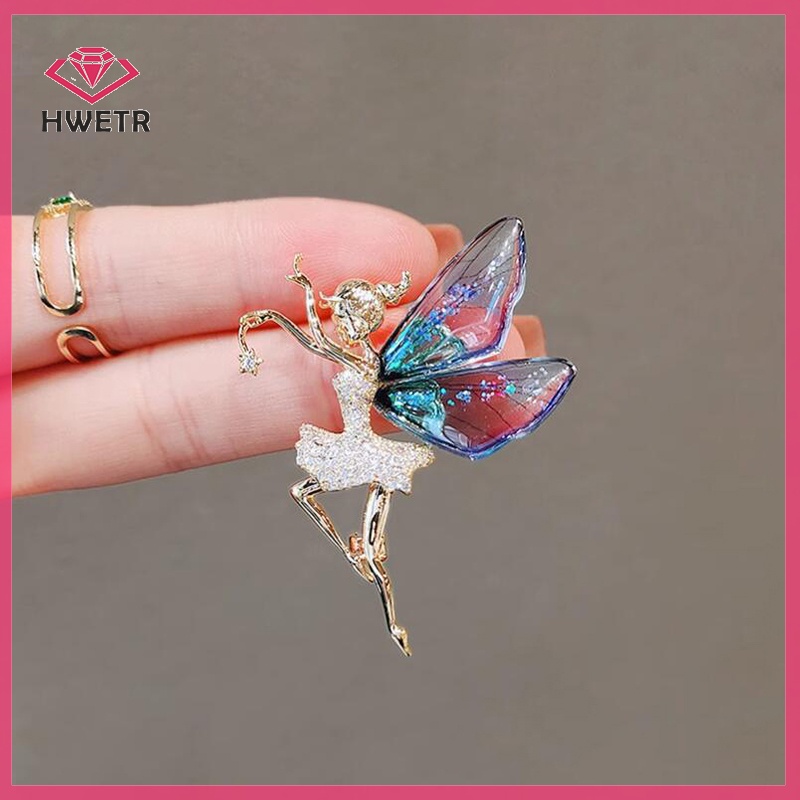 Hwetr Ghim Cài Áo Hình Cánh Thiên Thần Dùng Nhảy Múa Cao Cấp Sáng Tạo Cho Nữ Mới