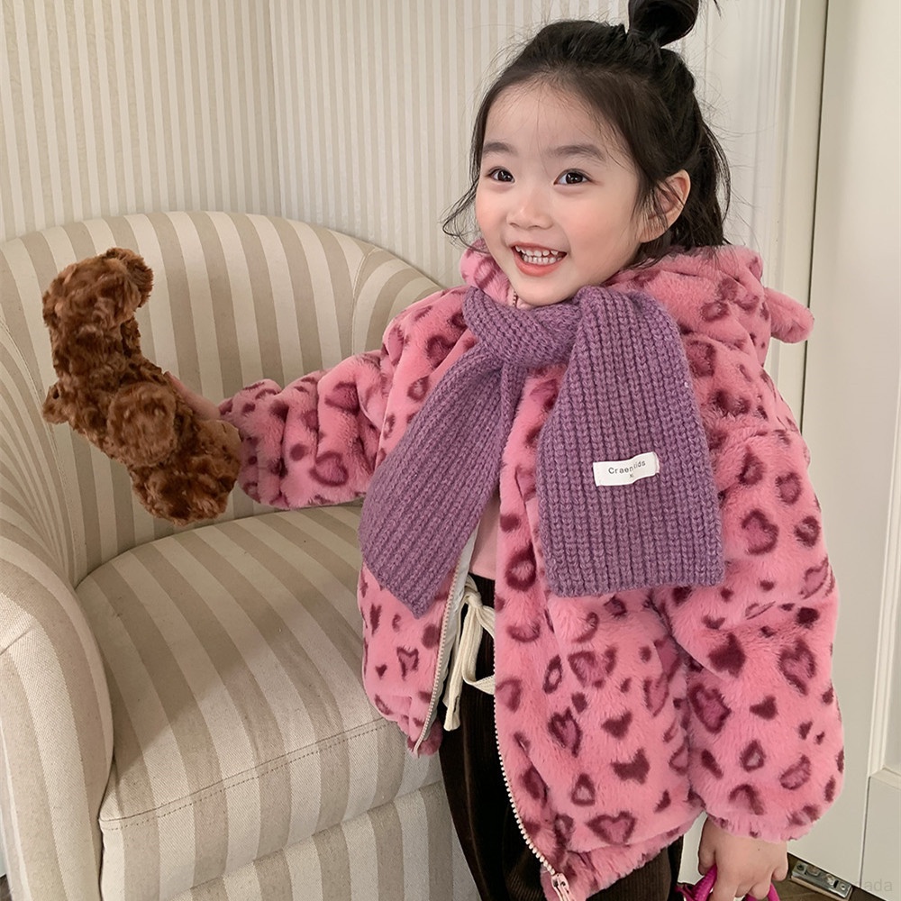 Áo Khoác cotton Họa Tiết Da Báo Thời Trang Thu Đông Dành Cho Bé Trai Và Bé Gái plus