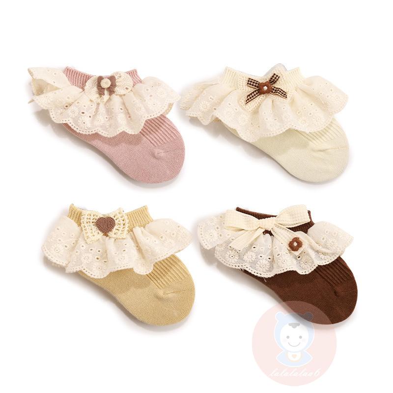 Đôi Vớ Thoáng Khí Dễ Thương Cho Bé Gái laa6-baby