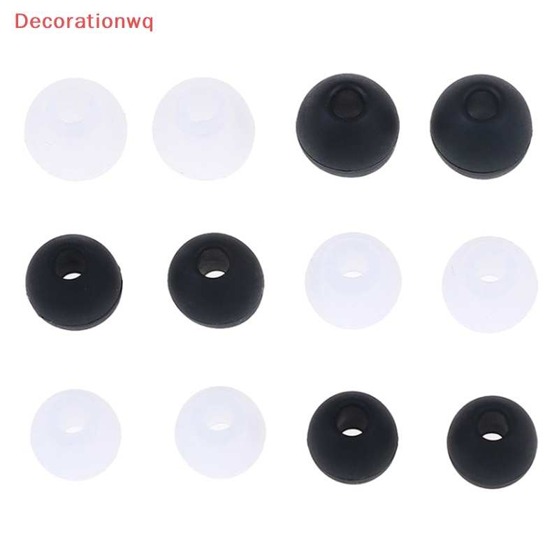 Set 6 Cặp Đệm Tai Nghe Nhét Tai Bằng Cao Su silicone / 2 *  Mới