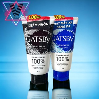 Sữa rửa mặt cho da mụn Gatsby cho nam 130g Nhật Bản