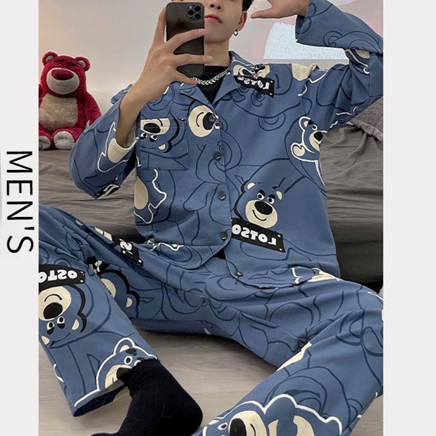 Bộ Đồ Ngủ cotton Tay Dài Thời Trang Xuân Thu Hàng Mới 2022 Dành Cho Cặp Đôi