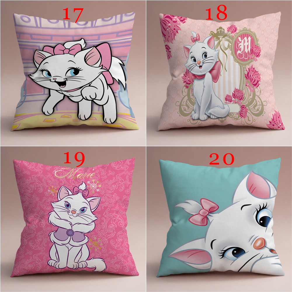 Disney Vỏ Gối In Hình Mèo marie Một Mặt Trang Trí Phòng Khách / sofa / Xe Hơi / Quà Tặng Cho Bé