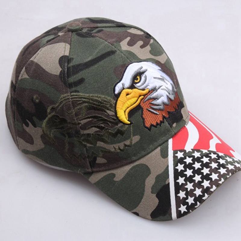 Mũ Lưỡi Trai Thêu Hình Đại Bàng Và Cờ Mỹ Cho Nam