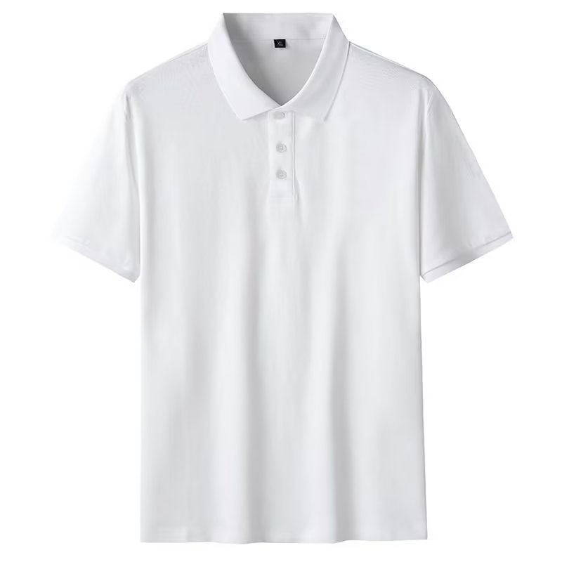 Áo sơ mi polo ngắn tay dáng rộng đơn giản cho nam m-8xl