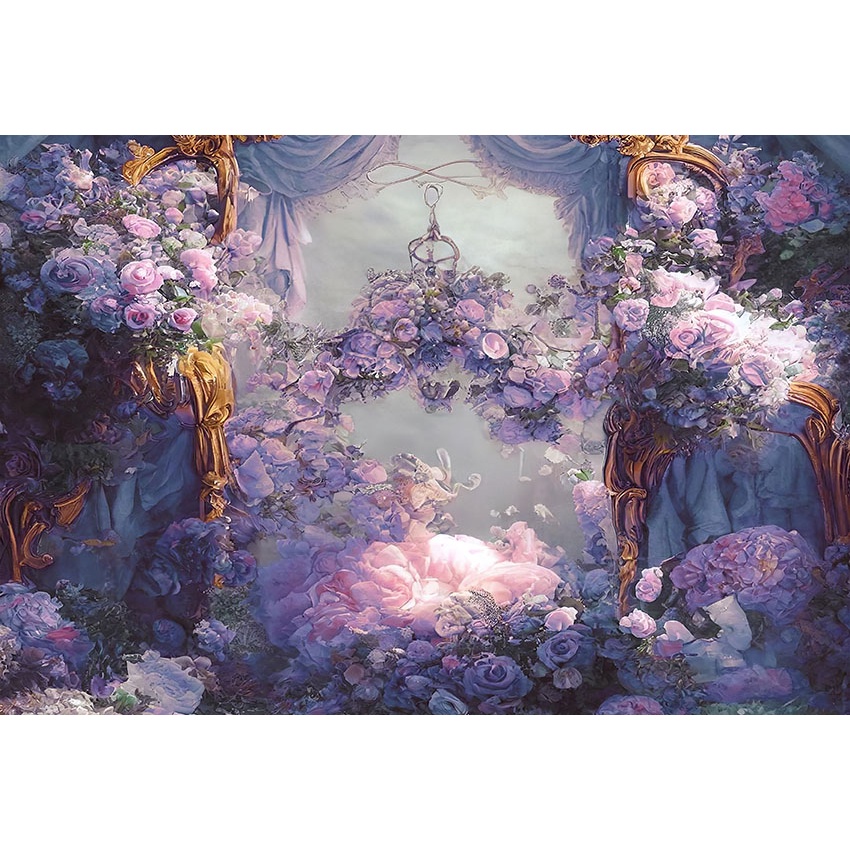 Tranh Sơn Dầu Trang Trí Nền Chụp Ảnh Chân Dung Phong Cách vintage