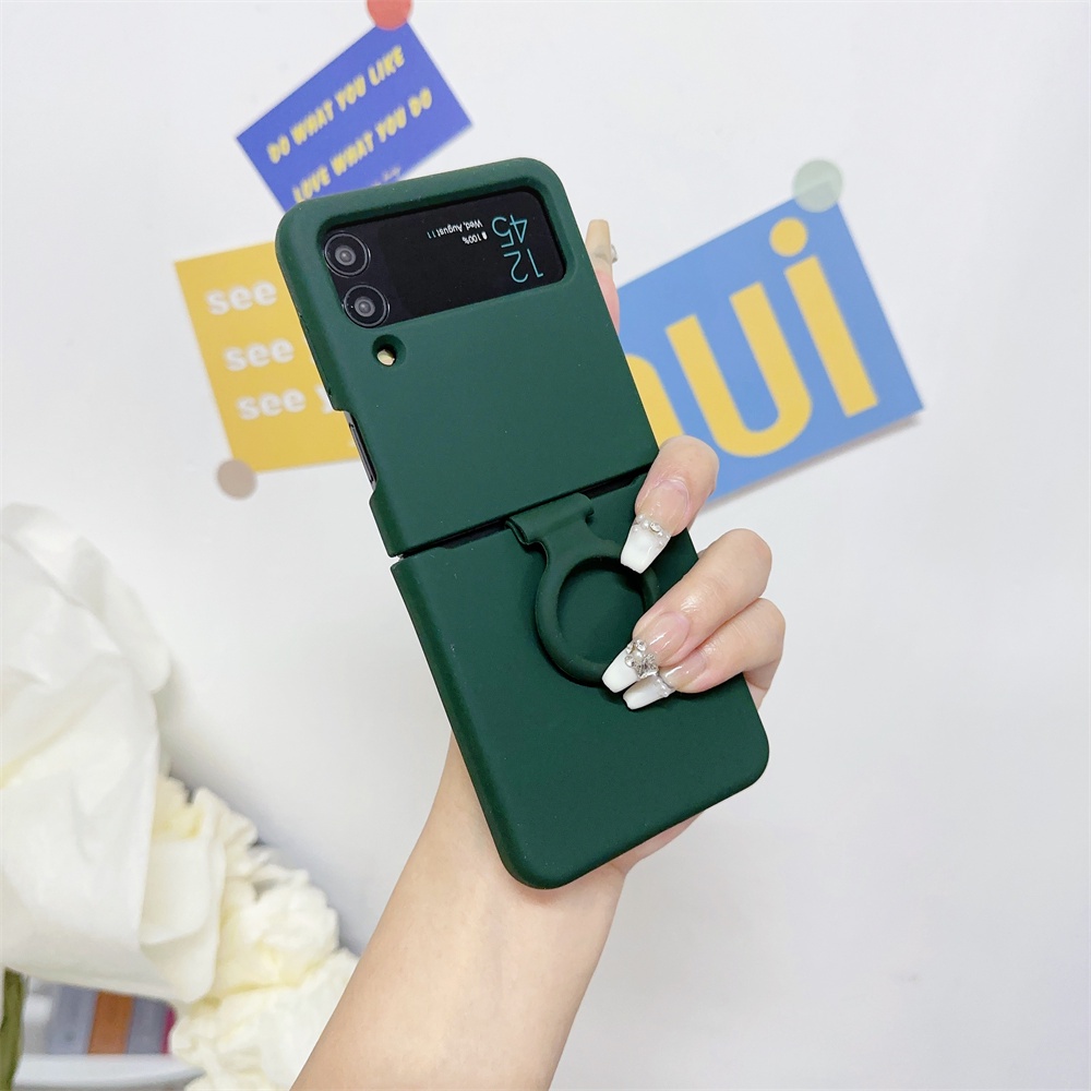Ốp Điện Thoại Silicon Có Giá Đỡ Cho samsung galaxy z flip 3 4 5 flip5 flip4 flip3 5g