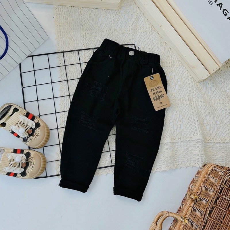 QUẦN DÀI KAKI RÁCH CHO BÉ