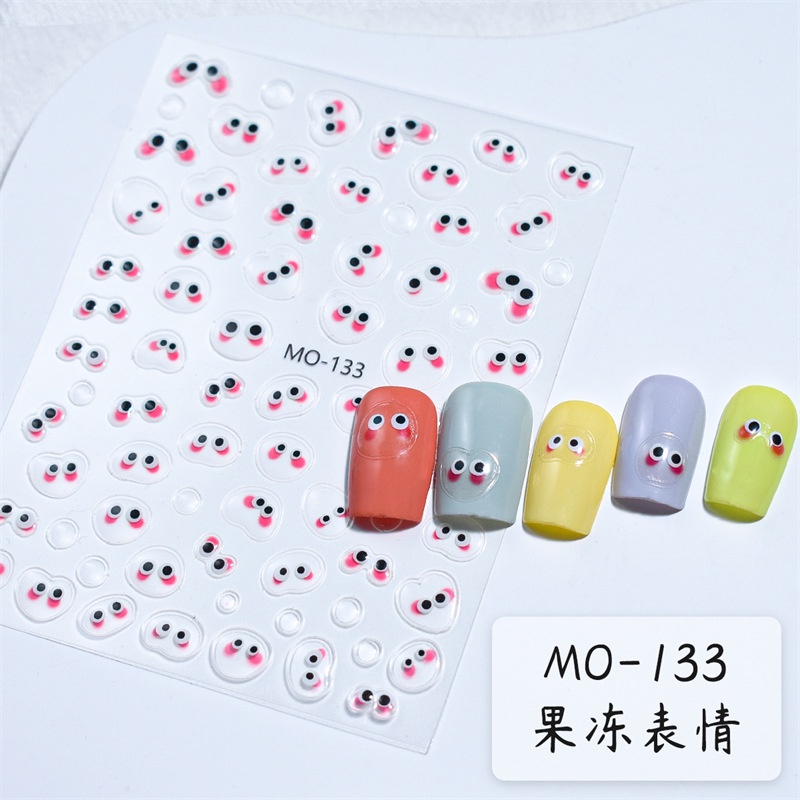 Miếng Dán Trang Trí Móng Tay 3d Hình Quái Vật Độc Đáo
