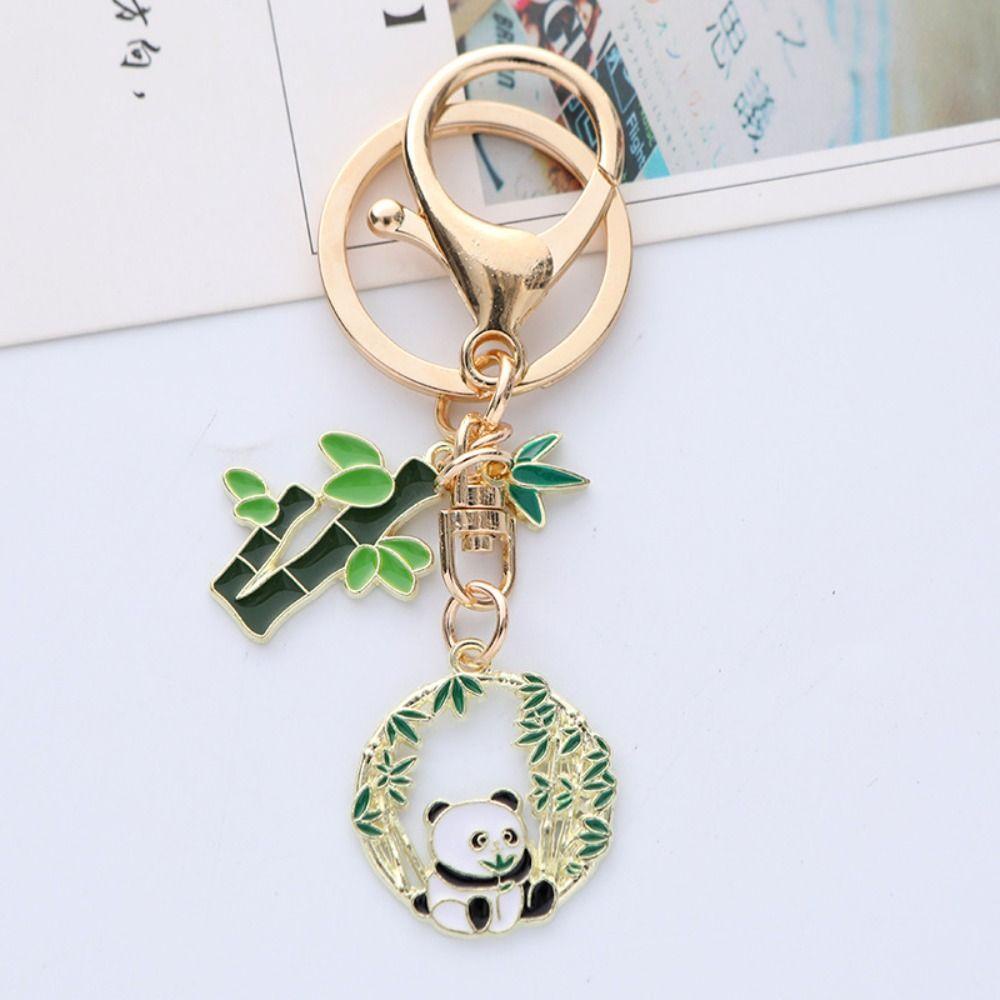 Mmluck Móc Khóa Hình Gấu Trúc Hoạt Hình Phong Cách Trung Hoa