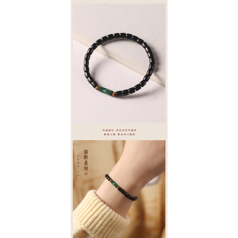 Vòng Đeo Tay Bằng Gỗ Đàn Hương Tự Nhiên May Mắn Cho Nữ