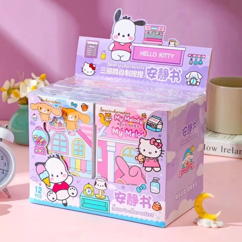 Sanrio Set 6 Cuốn Sách Đồ Chơi Làm Thủ Công Cho Bé