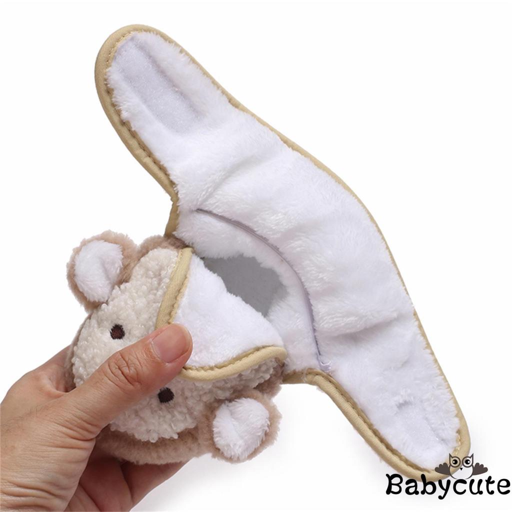 Giày Bốt Đi Tuyết Đế Mềm Chống Trượt In Hình Cừu Hoạt Hình Dành Cho Trẻ Sơ Sinh