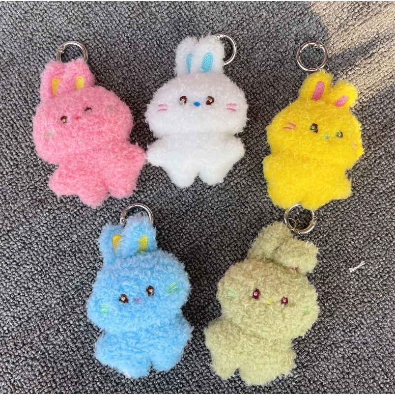 Kpop Newjeans powerpuff girls cow Gdon Bunnyie Gjs get up minji Móc Khóa Túi Xách Hình Thỏ Nhồi Bông