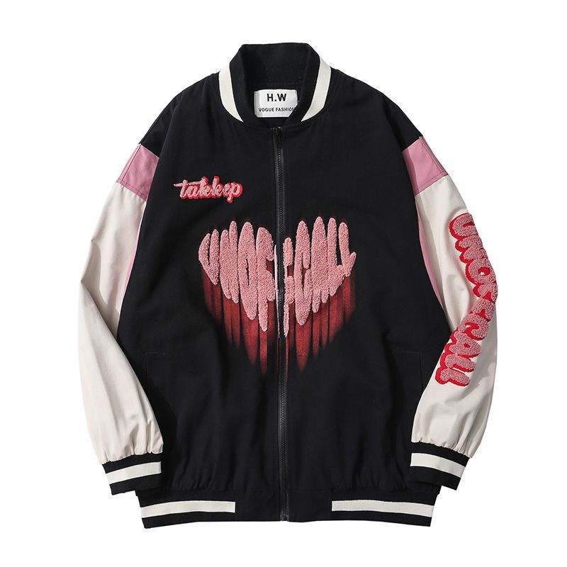 Áo Khoác Bóng Chày Thêu Chữ Thời Trang Cho Nữ