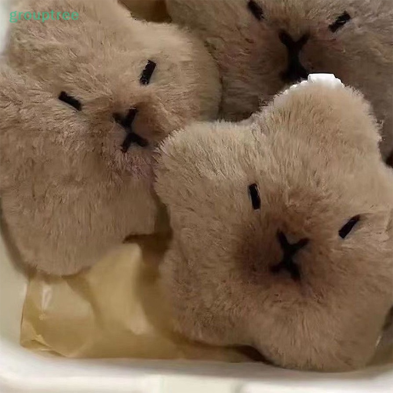 Móc Khóa Búp Bê Nhồi Bông capybara Ngôi Sao Hoạt Hình Mềm Mại Trang Trí Ba Lô Xe Hơi Quà Tặng Trẻ Em prta