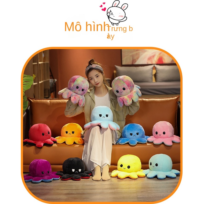 Bạch Tuộc 2 Mặt Dễ Thương - Kích Thước 20~40cm - Nhiều Màu Sắc